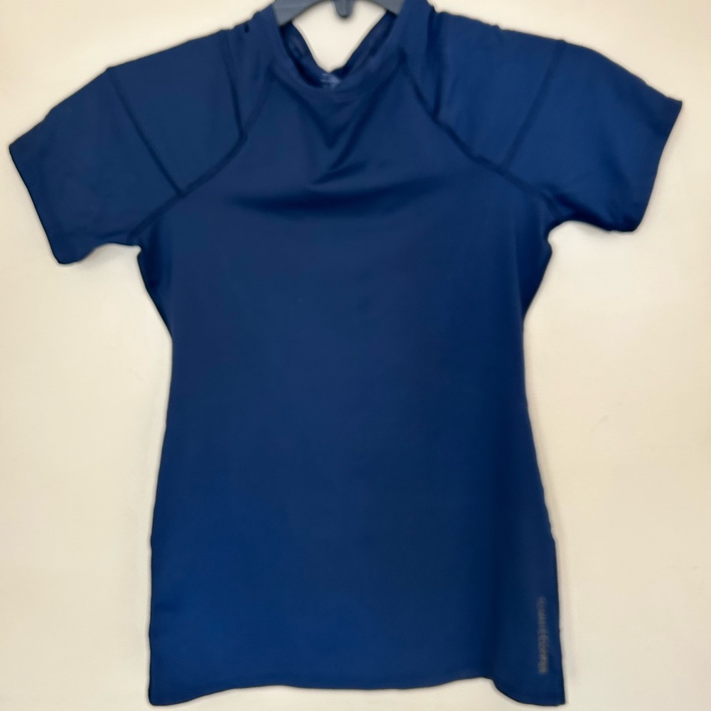 Tommie Copper Navy Blue Short Sleeve Athletic Top